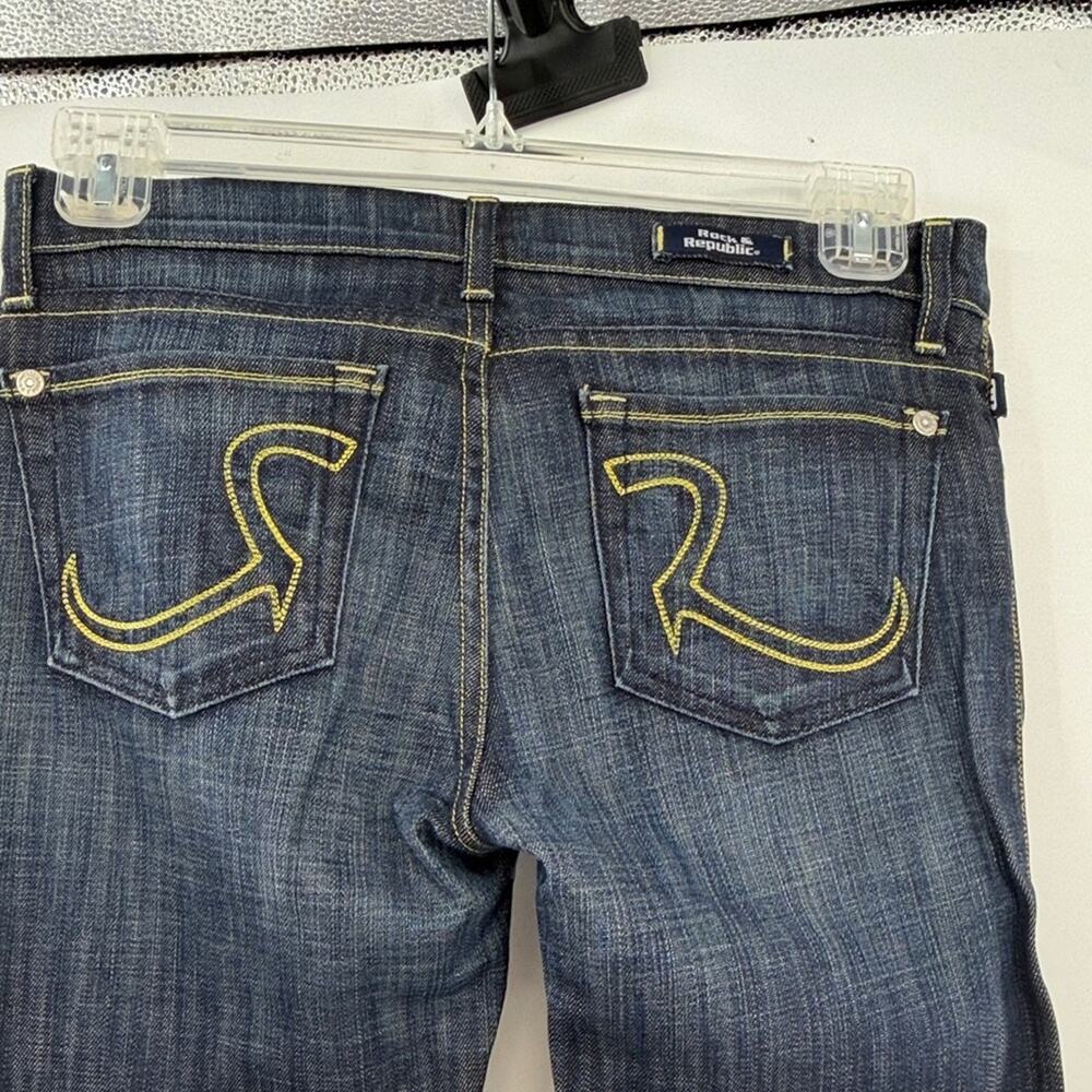 Rock & Republic Dark Indigo Bootcut Jeans 28 - Picture 6 of 8